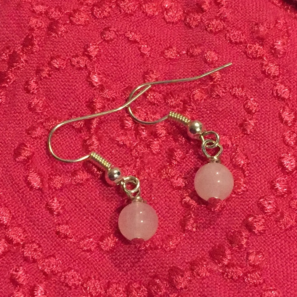 🥰 Milky Quartz & Silver Earrings
